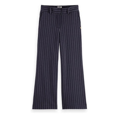 Scotch & Soda - Wide-Leg Striped Pants | Navy Blue