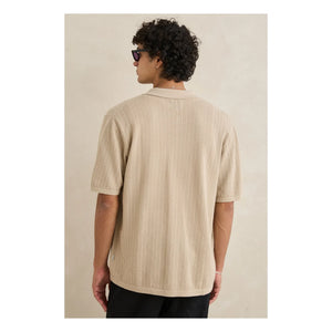 Rhythm - Textured Short Sleeve Shirt | Beige