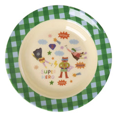 Rice - Héro melamine soup plate | Green