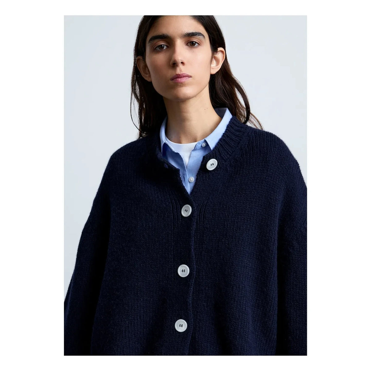 Surprise Paris - Emma Merino Wool Cardigan | Classic Navy