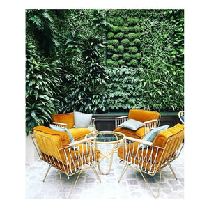 Honoré - Croisette White Epoxy and Cotton Armchair | White