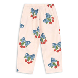Konges Sløjd - Frankie Cherries Organic Cotton Pants | Pink