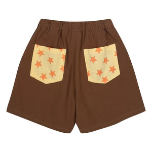 Jelly Mallow - Star Pocket Shorts | Brown