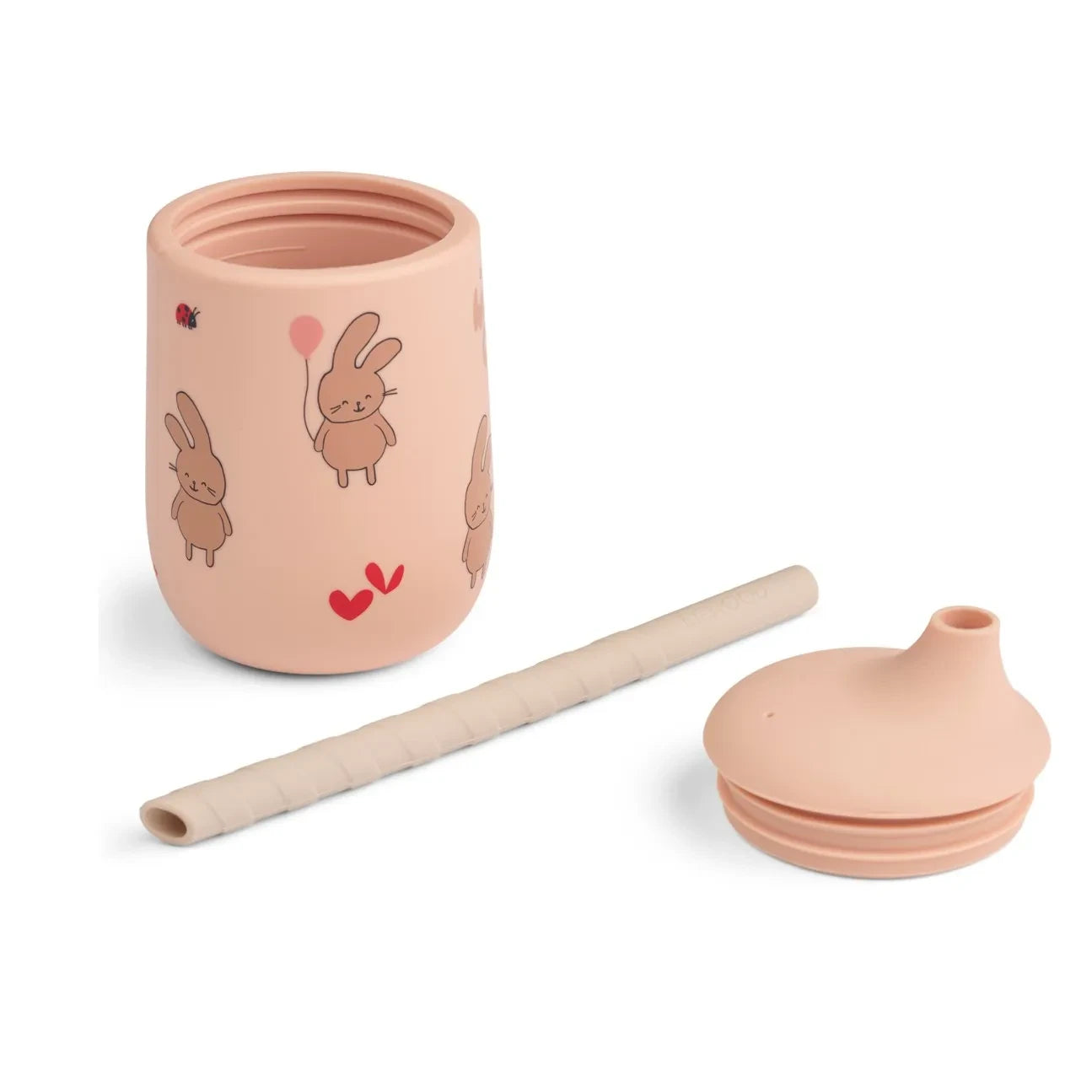 Liewood - Ellis Silicone Straw Cup | Wild child/Rosey