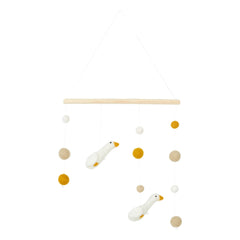 Calm - Goose Wall Mobile | White
