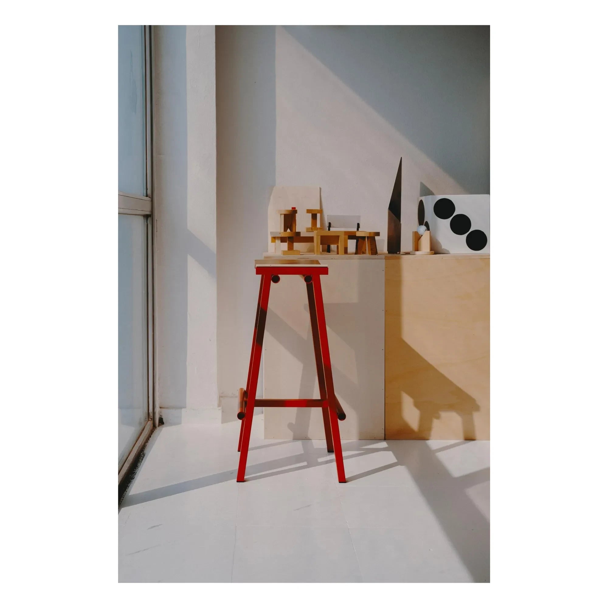 Hay - 75 cm High Stool | Red