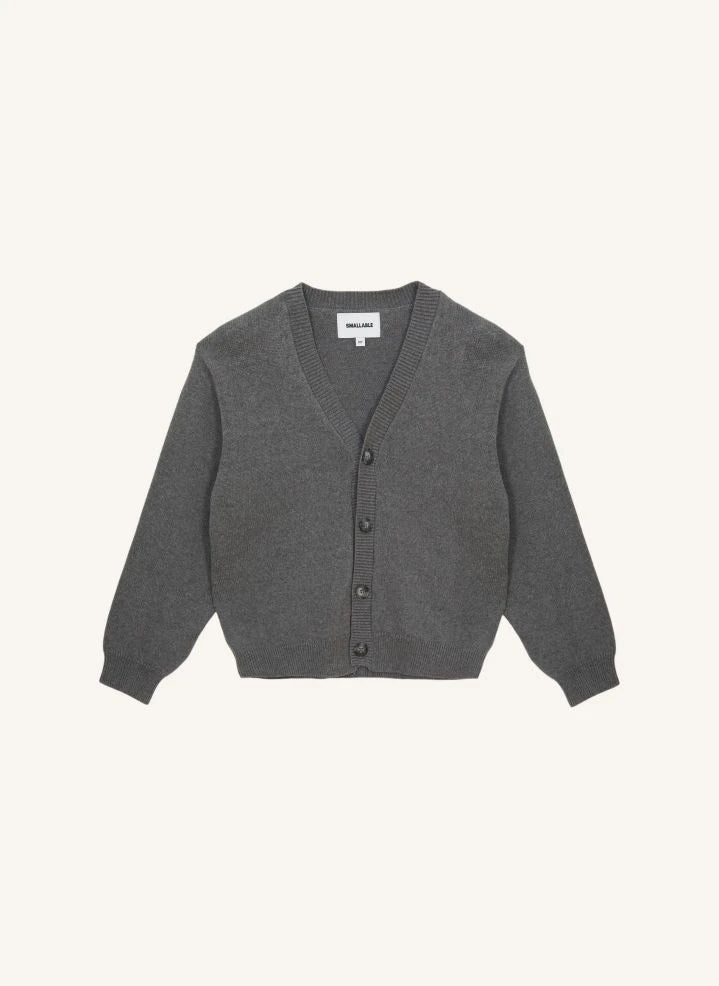Smallable Kid - Harcourt Organic Cotton Cardigan | Grey Melange