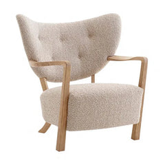& Tradition - Wulff ATD2 Lounge Armchair, Oak Frame | Beige