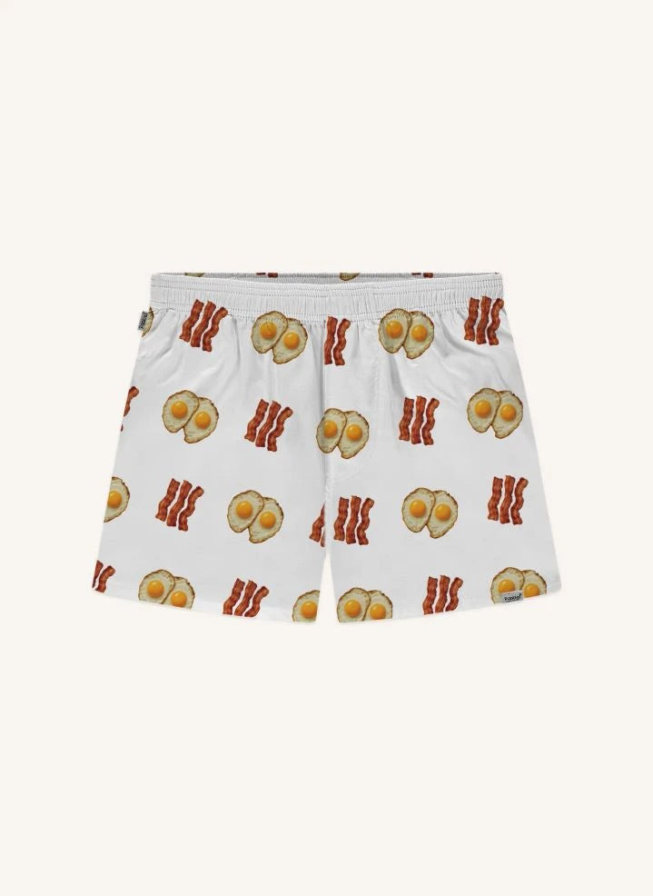 Pockies - Breakfast Boxer Shorts | White