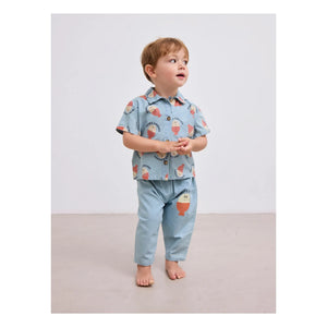 Bobo Choses - Bobo Denim Açık Renk Gömlek | Mavi