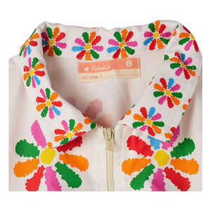 Fabula - Windmill Flared Jacket | White