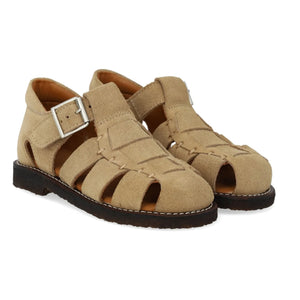 Angulus - Pêcheur Suede Sandals | Beige