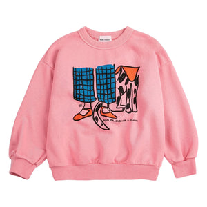 Bobo Choses - Friends Organic Cotton Sweatshirt | Pink