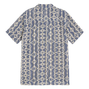 OAS - Arko Nuri Crochet Polo Neck Dress | Blue