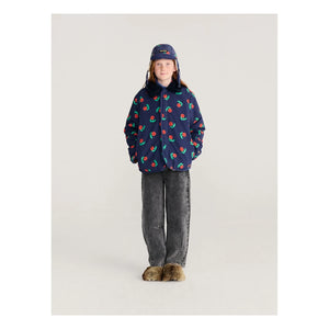 Bobo Choses - Ters Yüzlü Sherpa Ceket Geri Dönüştürülmüş Lifler | Lacivert
