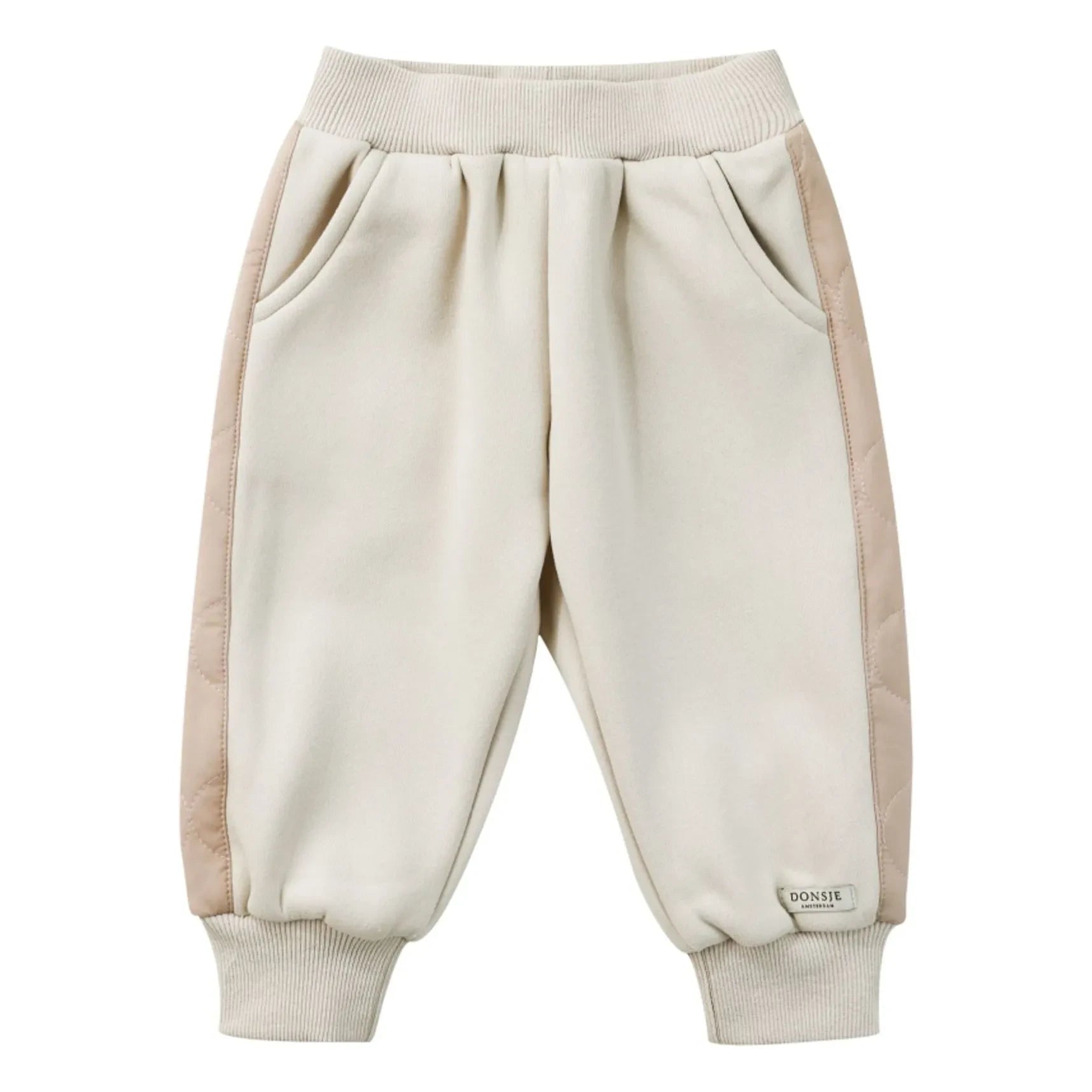 Donsje - Noorien Dual-Material Joggers | Ecru