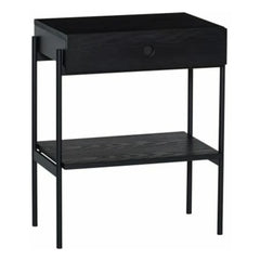 Hübsch - Bedside Table Black | Black