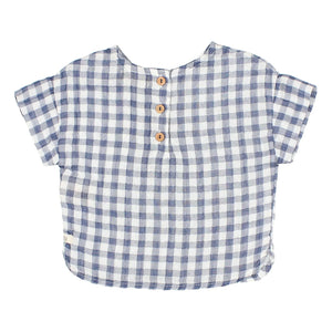 Búho - Vichy Pocket Blouse | Blue