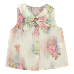 Bebe Organic - Top Nœud Paris Aquarelle | Ivory