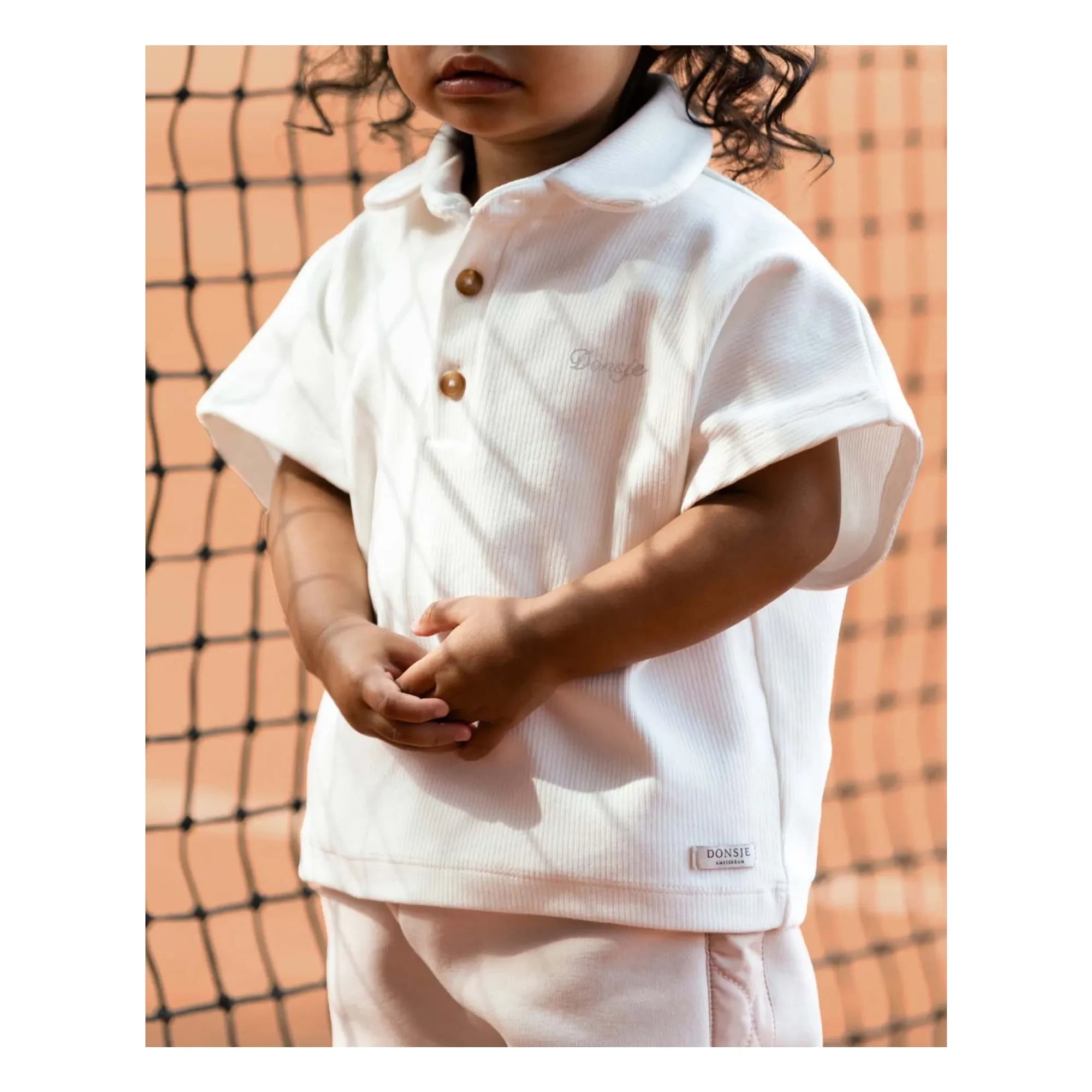 Donsje - Ivelle Peter Pan Collar Top | White