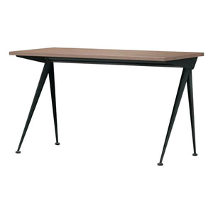 Vitra - Compas Direction Desk - Dark Black Base - Jean Prouvé, 1953 | Walnut