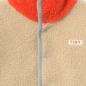 Tinycottons - Color Blocking Sherpa Style Jacket | Pink