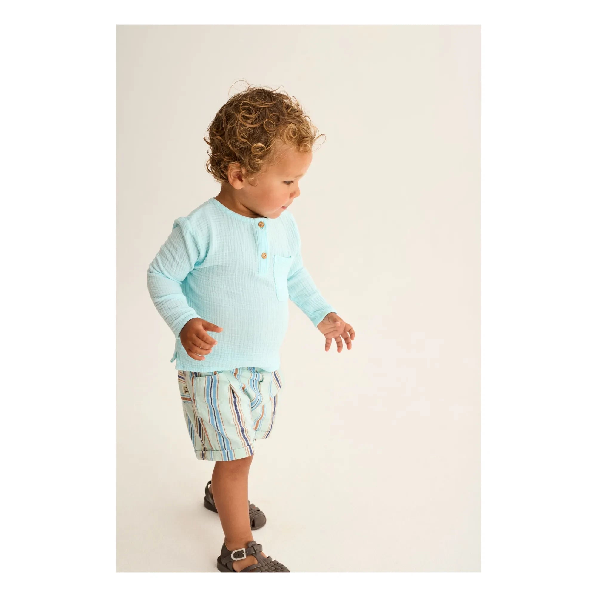 Cozmo - Kurta Iago Cotton Gauze | Aqua
