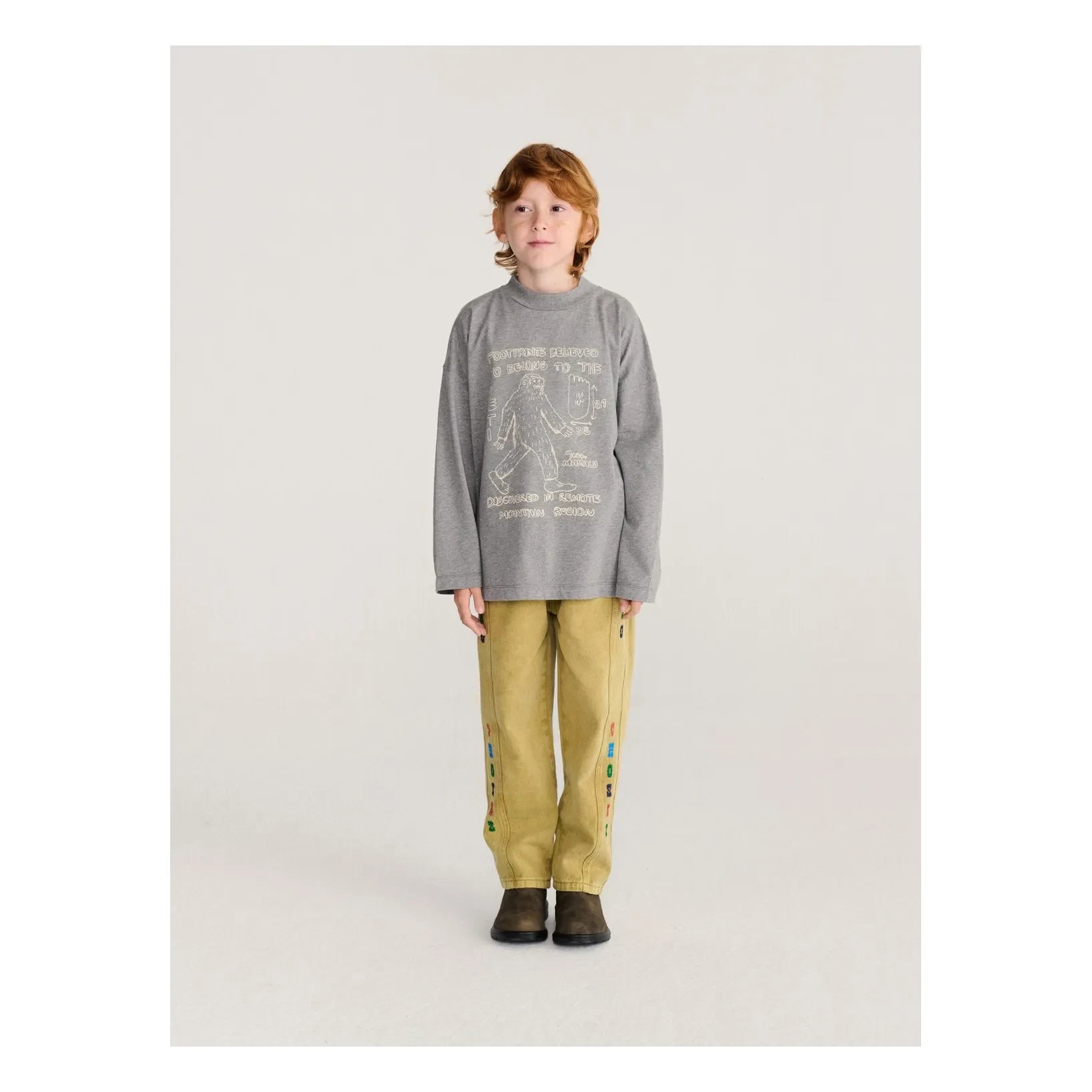 Bobo Choses - Yeti T-Shirt | Heather Grey