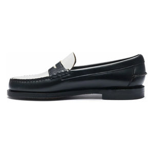 Sebago - İki Renkli Klasik Dan Mokasen | Siyah/Beyaz