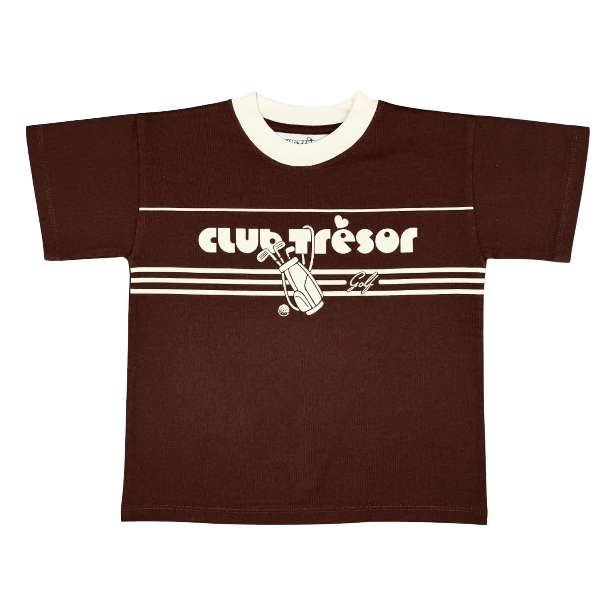 Club Trésor - Golf Tişört | Kahverengi