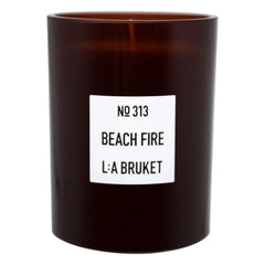 L:A BRUKET - Beach Fire Scented Candle - 260g | Clear