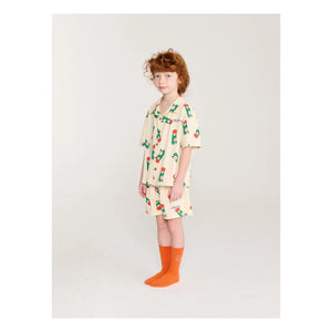 Bobo Choses - Pickles Organic Cotton Shirt and Shorts Set | Ecru