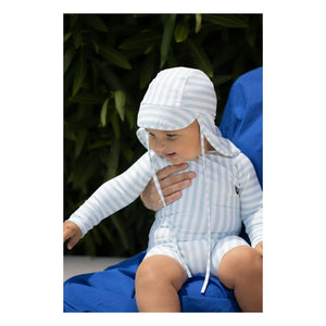 1+ in the family - Eivissa Striped Hat | Almond Green