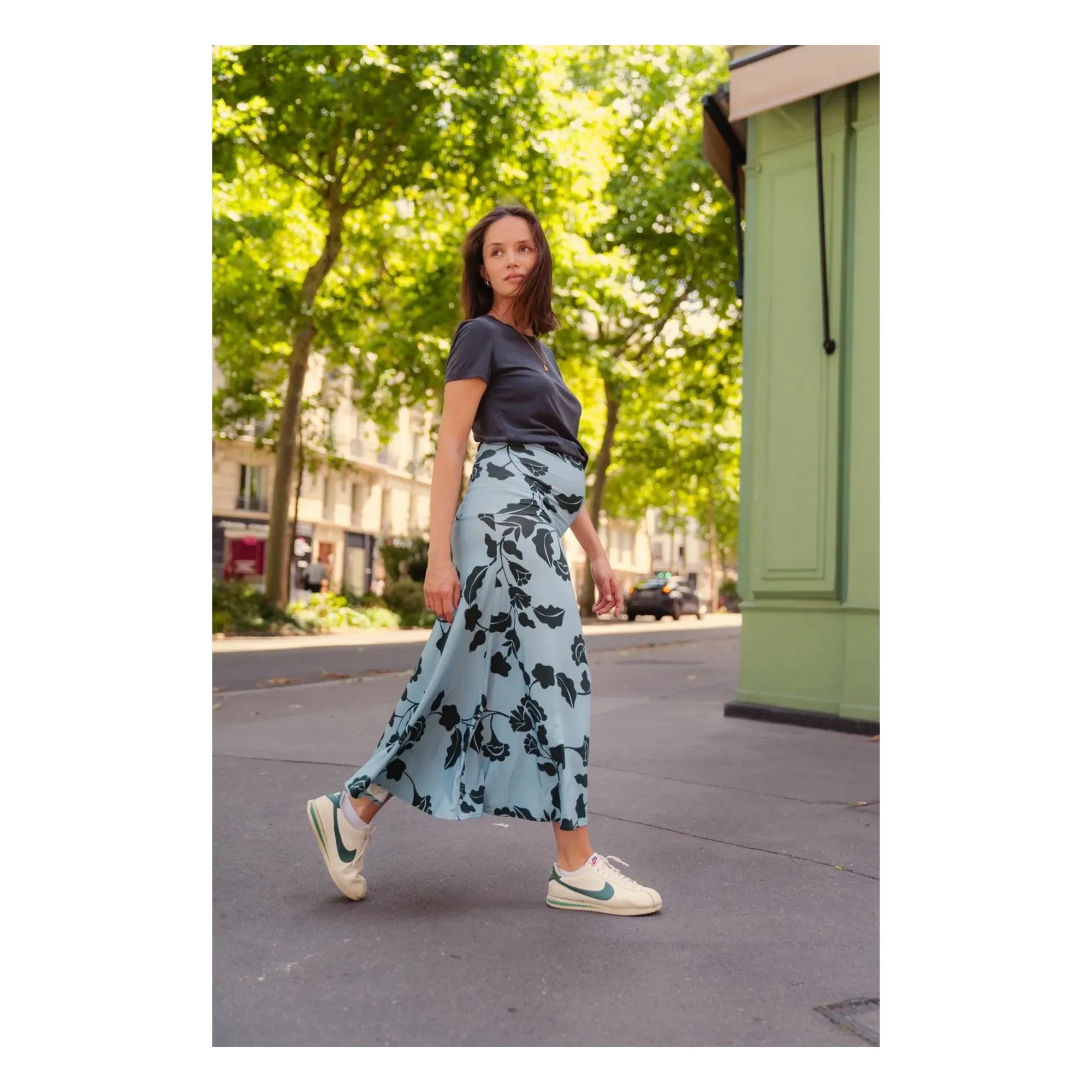 Paloma Collection - Mira Tokyo Maternity Skirt | Blue