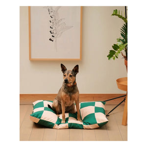 Approved by Fritz - Checkered Dog Bed | Green