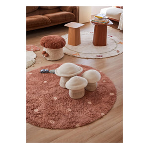 Lorena Canals - Dotted Round Rug | Terracotta