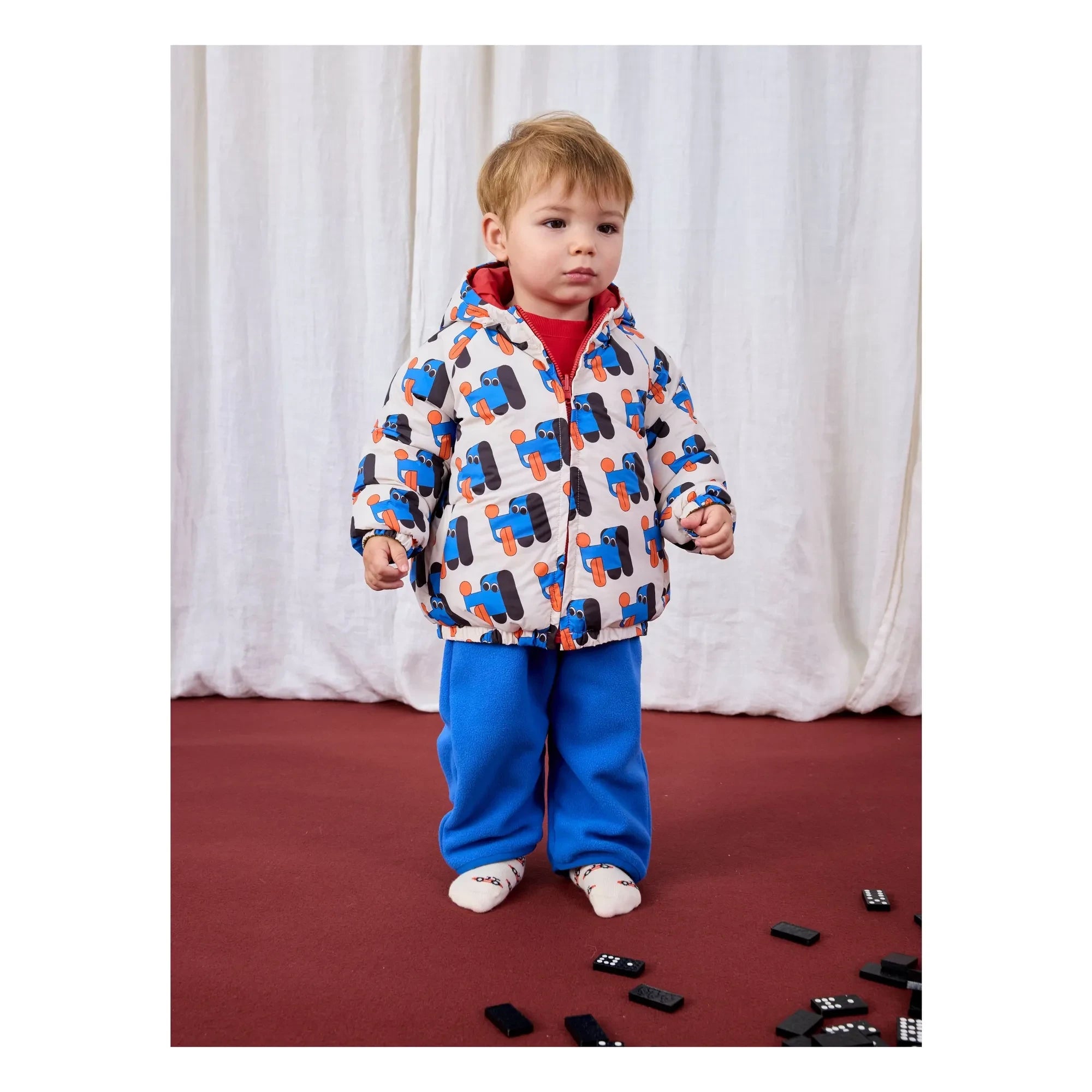 Bobo Choses - Reversible Recycled Fiber Baby Coat | Blue