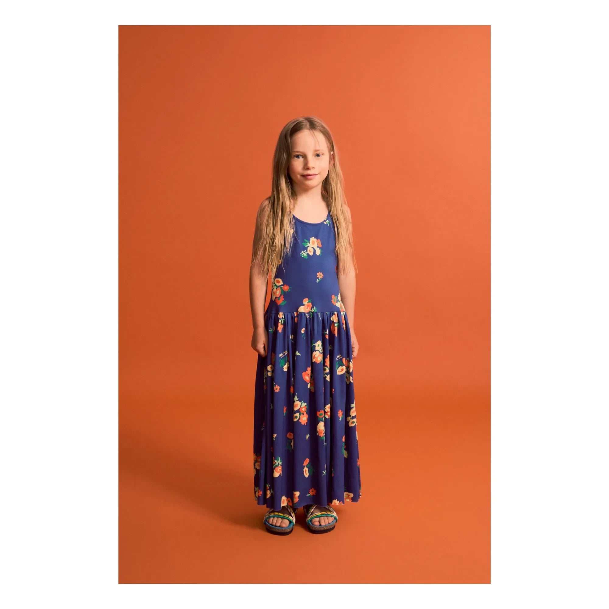 Maison Mangostan - Floral Pattern Dress | Blue