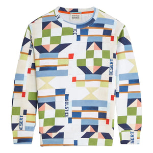 Scotch & Soda - Geometric Sweatshirt | White