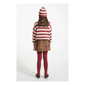 Piupiuchick - Striped Wool Sweater | Burgundy