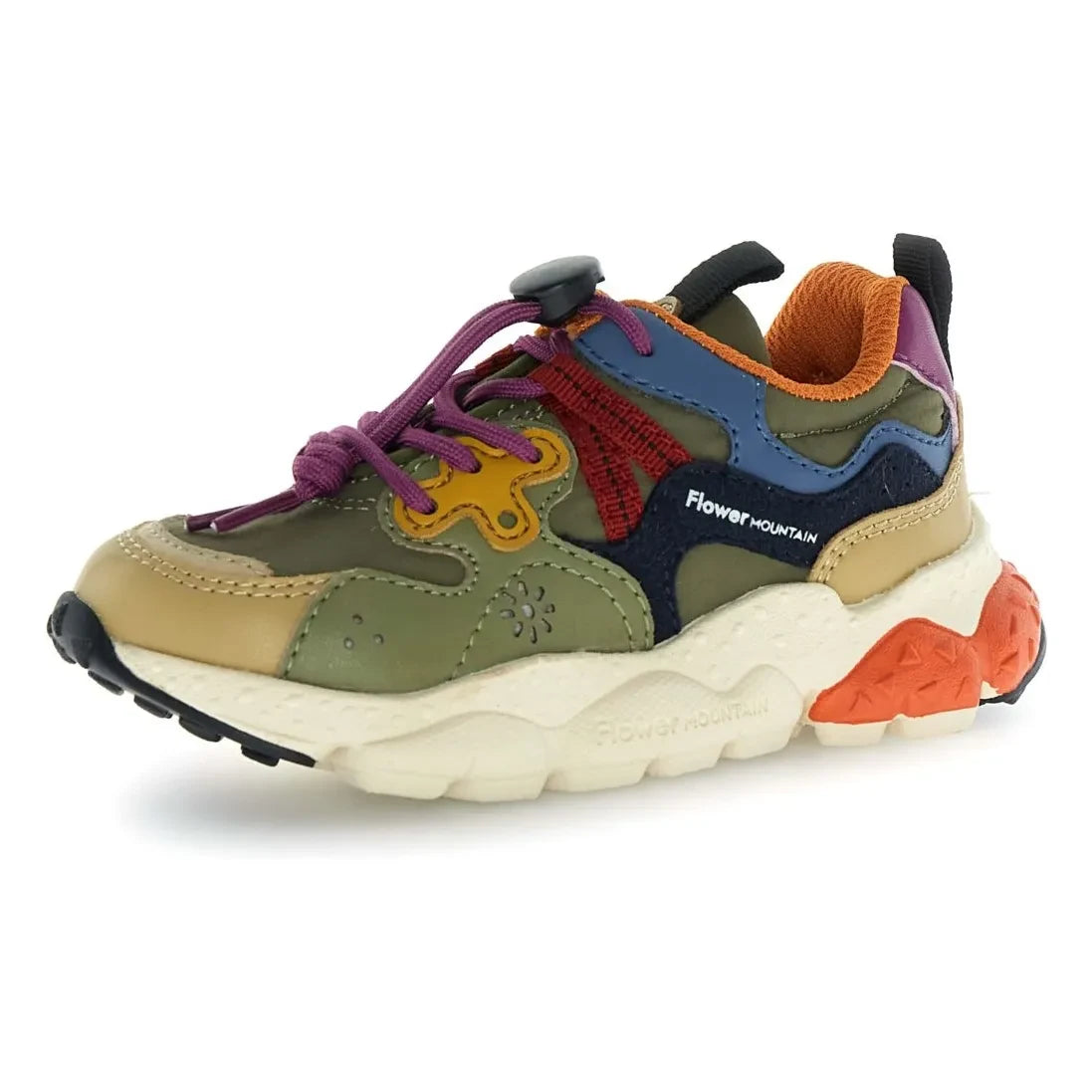 Flower Mountain - Yamano 3 Junior Sports Shoes | Olive Green