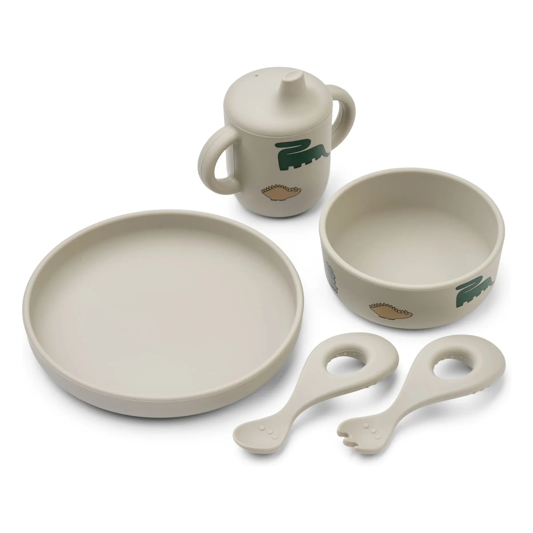 Liewood - Ryle Silicone Dinnerware Set | Mist