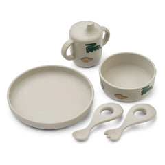 Liewood - Ryle Silicone Dinnerware Set | Mist