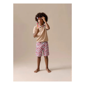 Bonpoint - Ariel Fleuri Recycled Fiber Swim Shorts | Light Blue