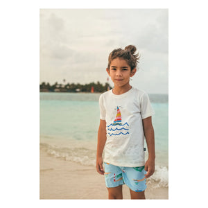 Pepita & Me - Sailboat printed T-shirt | White