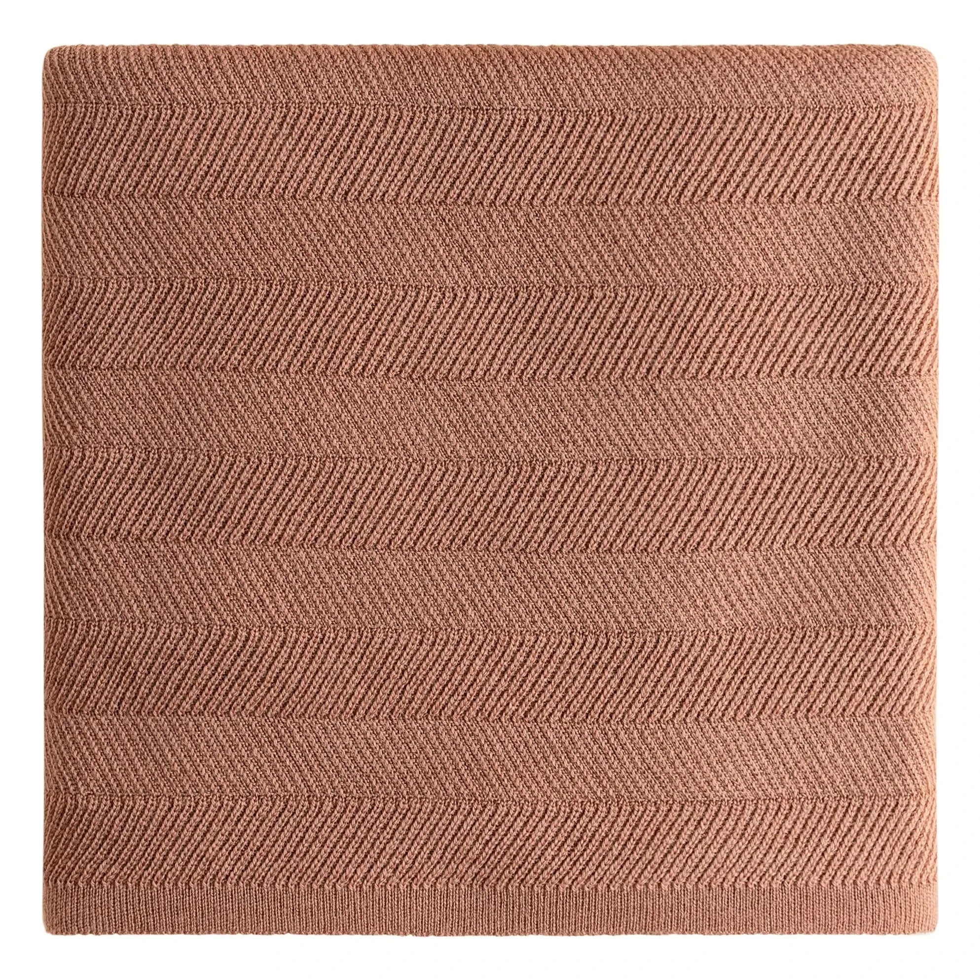 Hvid - Freddie Merinos Yün Battaniye | Terracotta