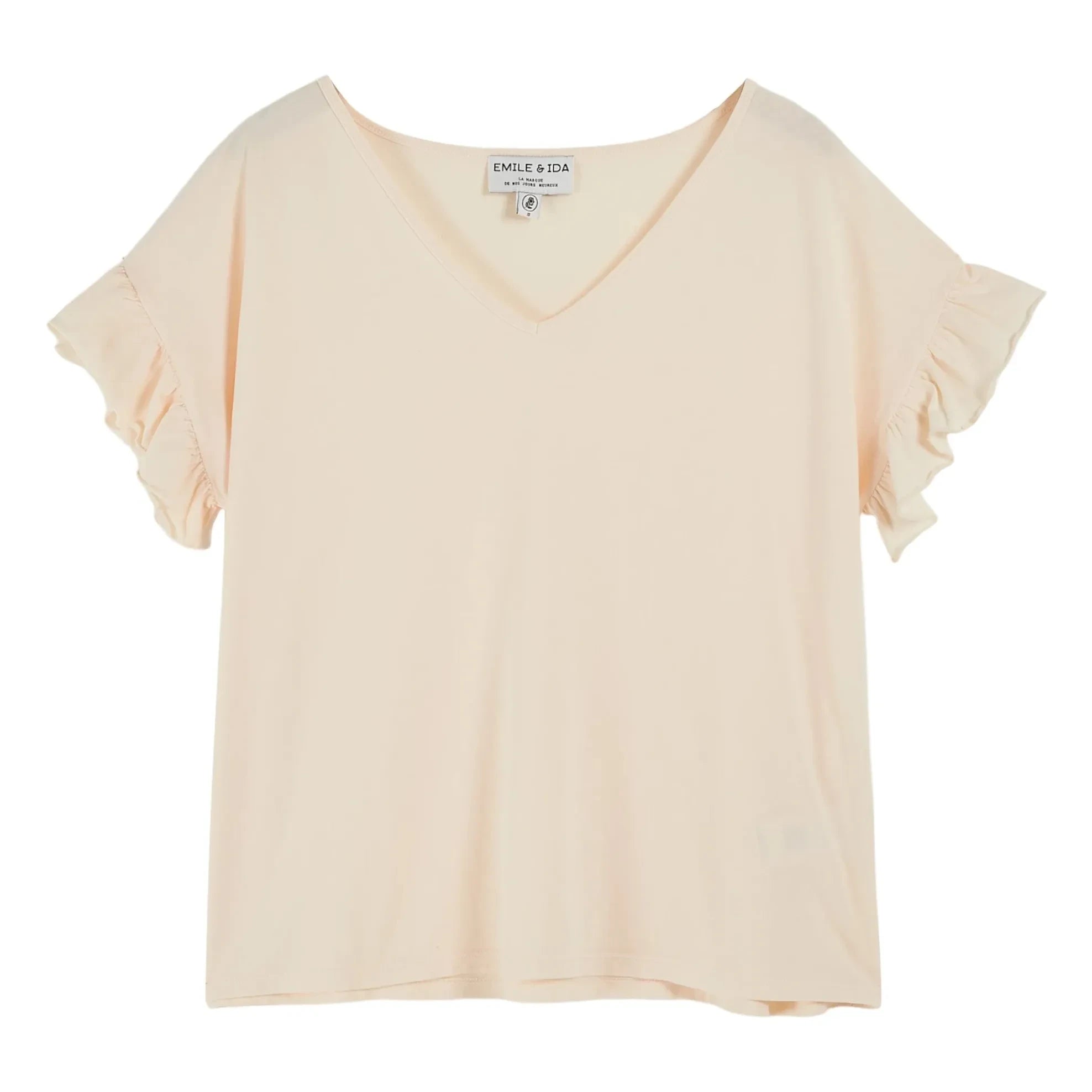 Emile et Ida - Babio Organic Cotton T-Shirt | Cream