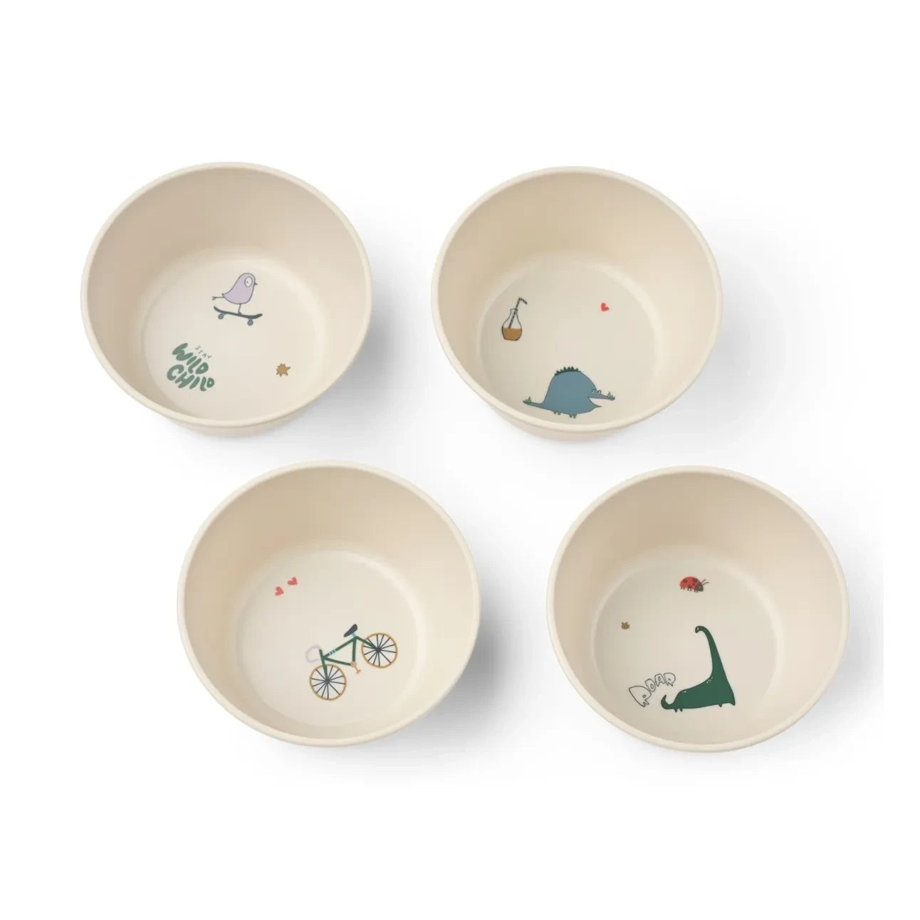 Liewood - Cees Bowls - 4-piece Set | Tamtam/Sandy