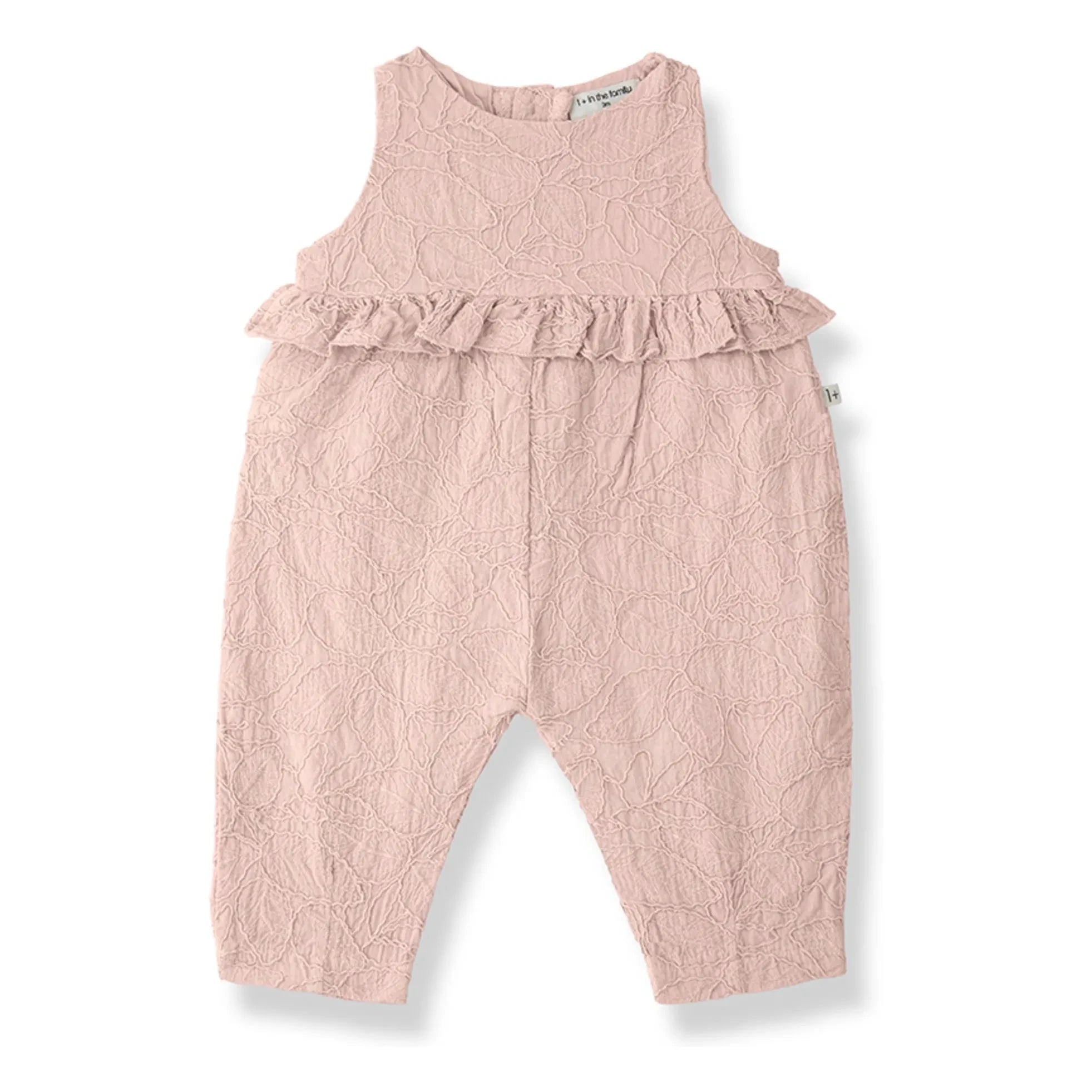 1+ in the family - Siurana Embroidered Overalls | Dusty Pink