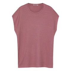 Pomandère - Cotton and Linen Jersey T-Shirt | Mauve